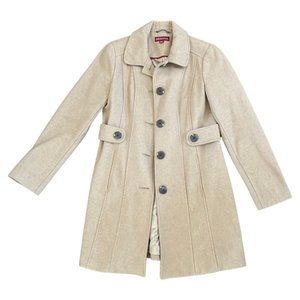 Merona Camel Silk Lined Peacoat - Size M